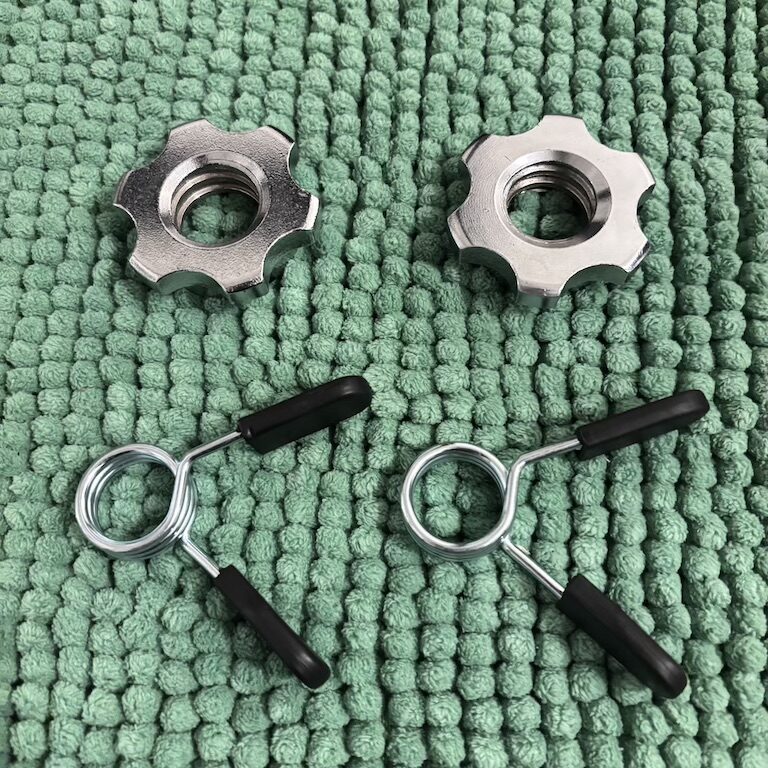 STEADYのバーベルセットの付属品の写真