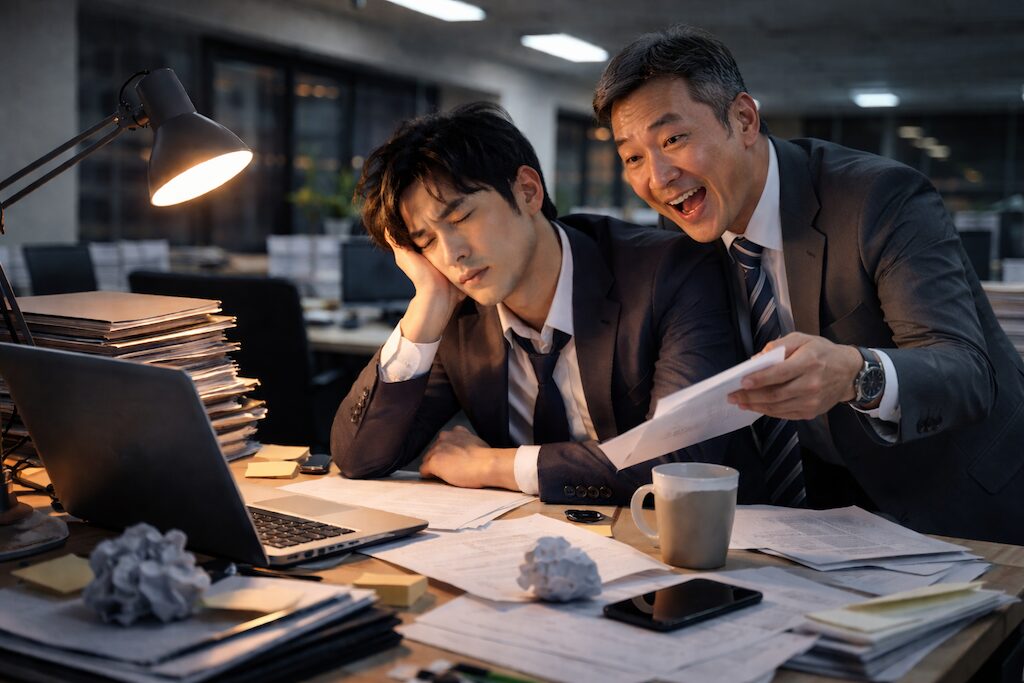 仕事中にめちゃくちゃ話しかけてくる上司の画像