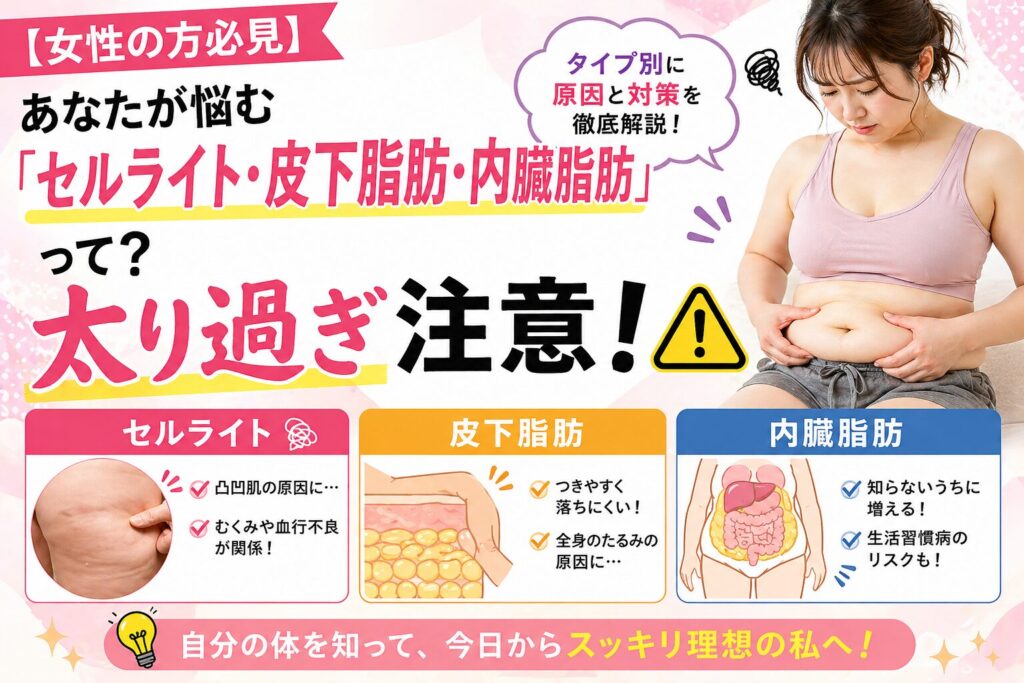 セルライト　皮下脂肪　内臓脂肪　ダイエット
