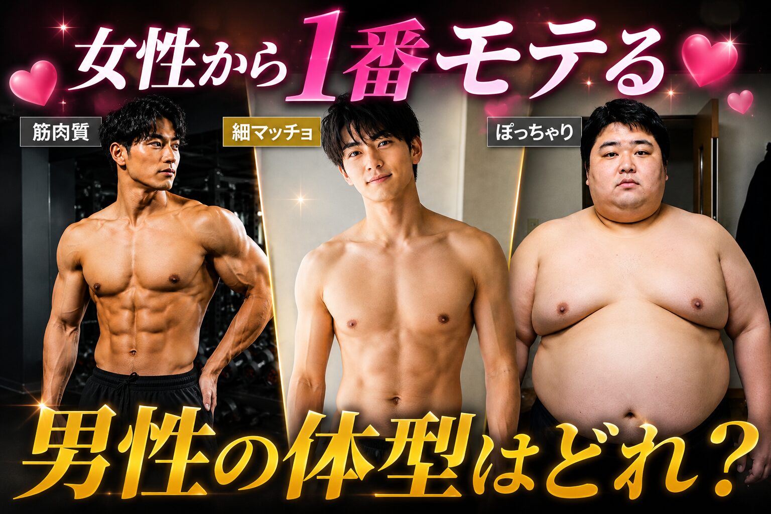 女性から1番モテる体型
